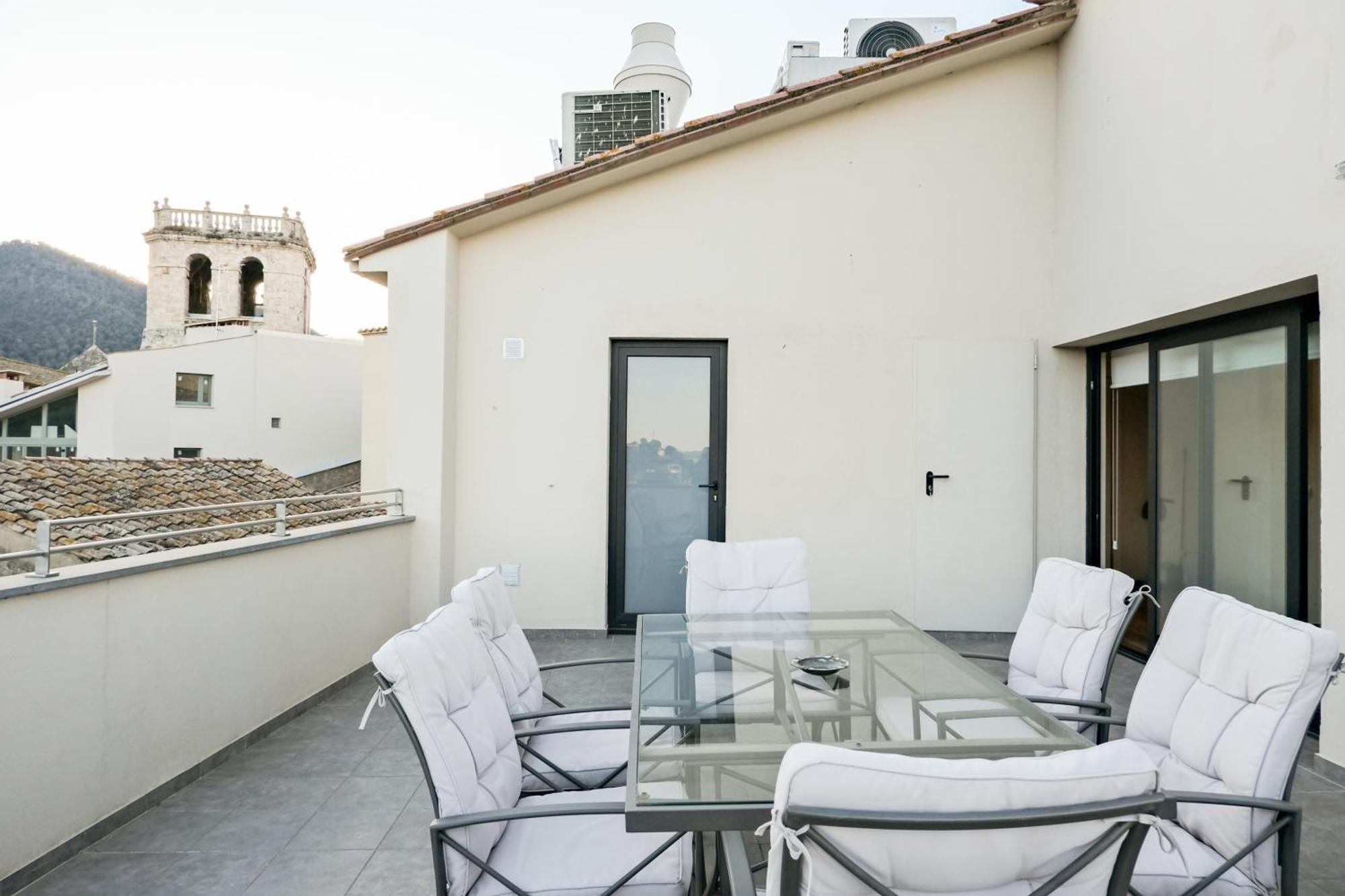 Can Cintet 3 Apartamento Con Terraza En Besalu Bagian luar foto